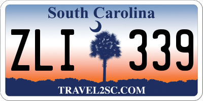 SC license plate ZLI339