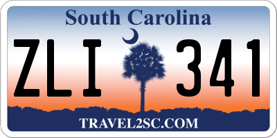 SC license plate ZLI341