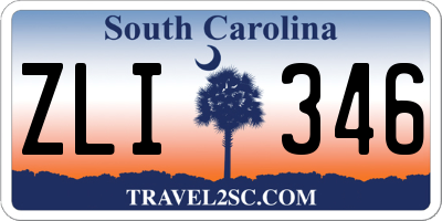 SC license plate ZLI346