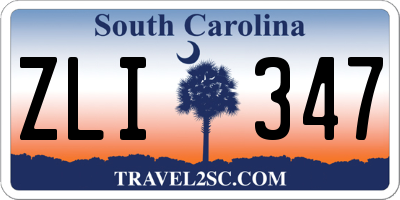 SC license plate ZLI347