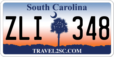 SC license plate ZLI348