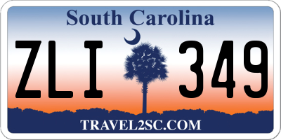 SC license plate ZLI349