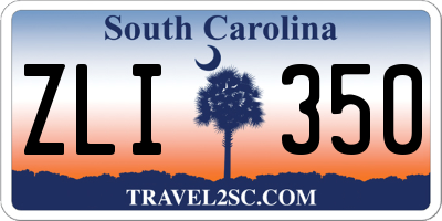 SC license plate ZLI350