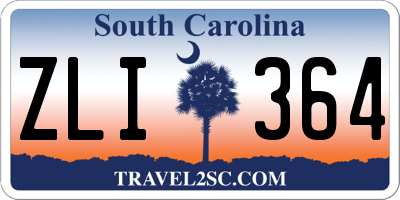 SC license plate ZLI364