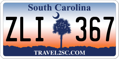 SC license plate ZLI367