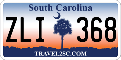 SC license plate ZLI368