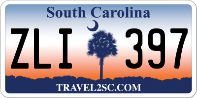 SC license plate ZLI397