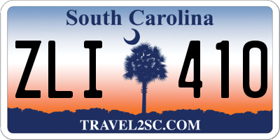 SC license plate ZLI410