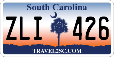 SC license plate ZLI426
