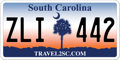 SC license plate ZLI442