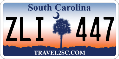 SC license plate ZLI447