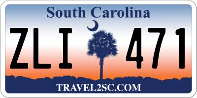 SC license plate ZLI471