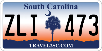 SC license plate ZLI473