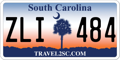 SC license plate ZLI484