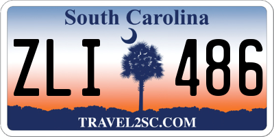 SC license plate ZLI486