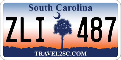 SC license plate ZLI487