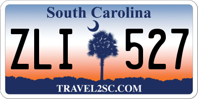 SC license plate ZLI527