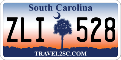 SC license plate ZLI528