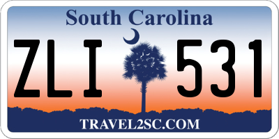 SC license plate ZLI531