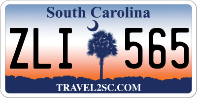 SC license plate ZLI565