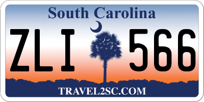 SC license plate ZLI566
