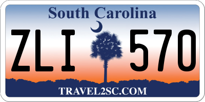 SC license plate ZLI570