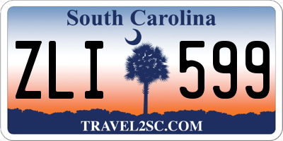 SC license plate ZLI599