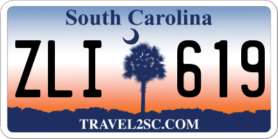 SC license plate ZLI619