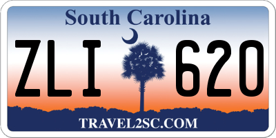SC license plate ZLI620