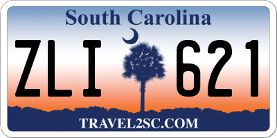 SC license plate ZLI621