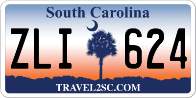 SC license plate ZLI624