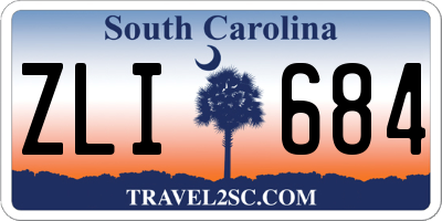 SC license plate ZLI684