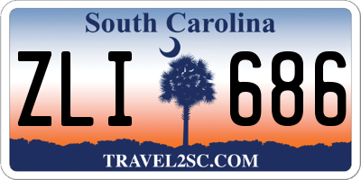 SC license plate ZLI686