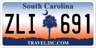 SC license plate ZLI691