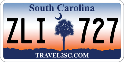 SC license plate ZLI727