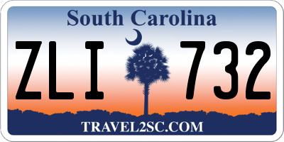 SC license plate ZLI732