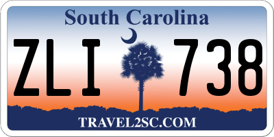 SC license plate ZLI738