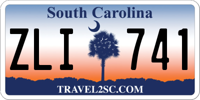 SC license plate ZLI741
