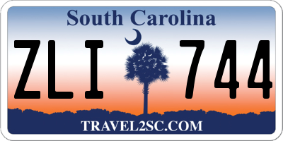 SC license plate ZLI744