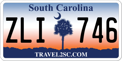 SC license plate ZLI746
