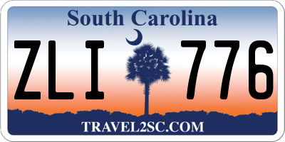 SC license plate ZLI776