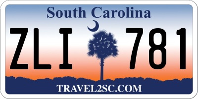 SC license plate ZLI781