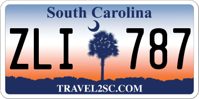 SC license plate ZLI787