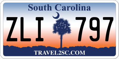 SC license plate ZLI797