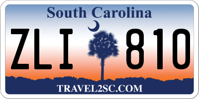 SC license plate ZLI810