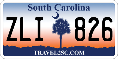 SC license plate ZLI826