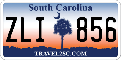 SC license plate ZLI856