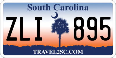 SC license plate ZLI895