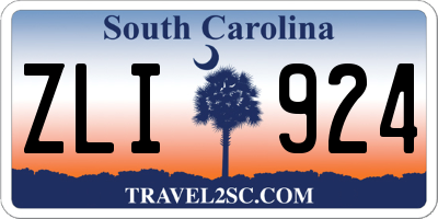 SC license plate ZLI924