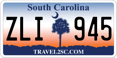 SC license plate ZLI945